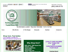 Tablet Screenshot of cthealthshop.com